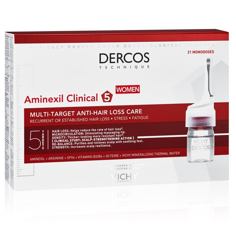 Vichy Dercos Aminexil Clinical 5 program hajhullás ellen nőknek 21 x 6 ml