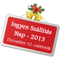 Ingyen szállítás nap - 2013. december 12.