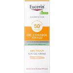 Kép 2/2 - Eucerin Sun Oil Control színezett napozó krém-gél arcra light SPF50+ 50ml