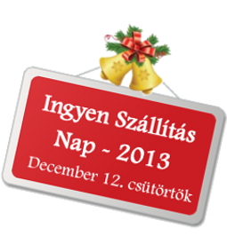 Ingyen szállítás nap - 2013. december 12.