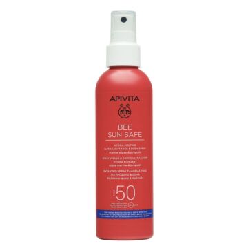 Apivita Bee Sun Safe Spray arcra és testre SPF50 200ml