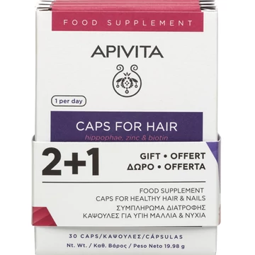 APIVITA Haj- és körömerősítő kapszula 2+1 90db