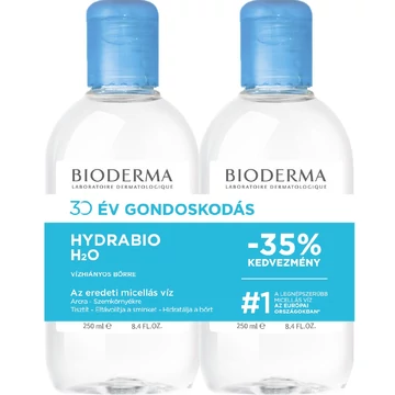 Bioderma Hydrabio H2O arc- és sminklemosó 250ml+250ml DUO PACK