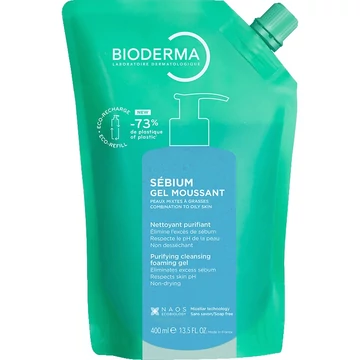 Bioderma Sébium Moussant habzó gél utántöltő 400ml