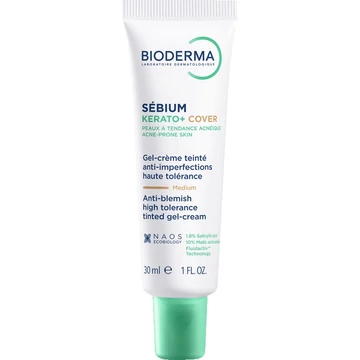 Bioderma Sébium Kerato+ Cover színezett krém 30ml