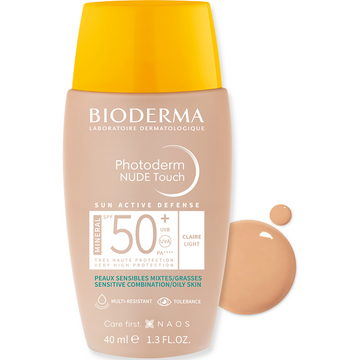 Bioderma Photoderm NUDE Touch MINERAL SPF50+ light (világos) 40ml