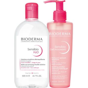 Bioderma Sensibio Dupla Tisztítás csomag érzékeny bőrre 200+500ml