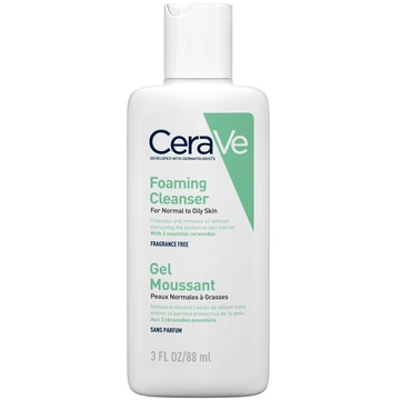 CeraVe Habzó tisztító gél normál és zsíros bőrre 88ml
