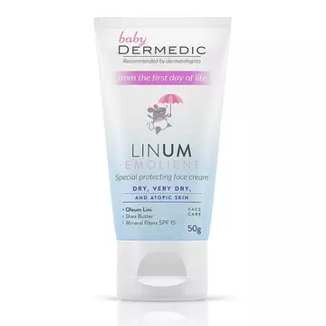 Dermedic Linum Emolient Baby Speciális védő krém arcbőrre 50g
