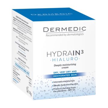 Dermedic Hydrain³ Mélyhidratáló krém SPF15 50ml