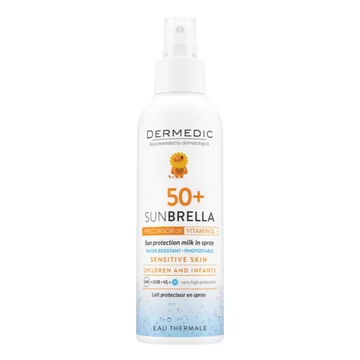 Dermedic Sunbrella BABY Napfényvédő tej spray gyermekeknek SPF50+ 150ml