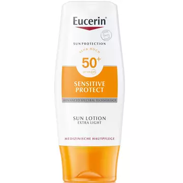 Eucerin Sun Sensitive Protect Extra könnyű naptej SPF50 150ml