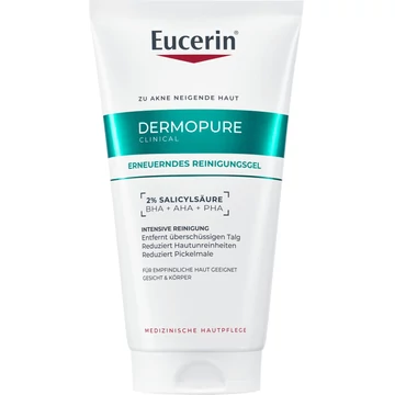 Eucerin DermoPure Clinical Correcting Cleanser - Mélytisztító gél 150ml