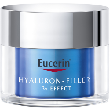 Eucerin Hyaluron-Filler Ráncfeltöltő 3x effect Ultra Light éjszakai hidratáló arckrém 50ml