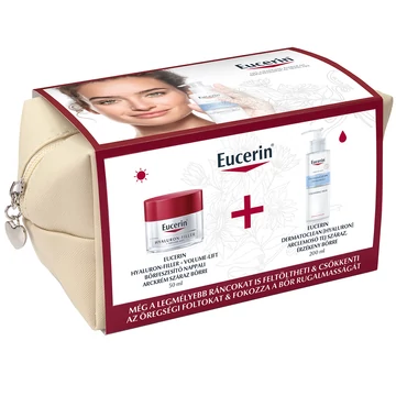 Eucerin Hyaluron-Filler + Volume-Lift Bőrápoló csomag száraz bőrre