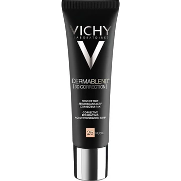 Vichy Dermablend 3D Korrekció 25 Nude alapozó bőrfelszín kisimító hatással 30 ml