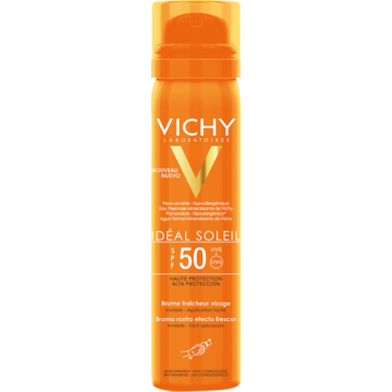 Vichy Idéal Soleil frissítő hatású napvédő arcpermet SPF50 75ml