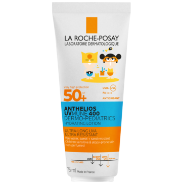 La Roche-Posay Anthelios Dermo-Pediatrics UVMune 400 Hidratáló napvédő tej SPF50+ gyereknek 75ml