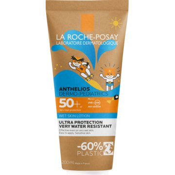La Roche-Posay Anthelios Dermo-Pediatrics Naptej SPF50+ gyerekeknek vizes bőrön is alkalmazható 200ml