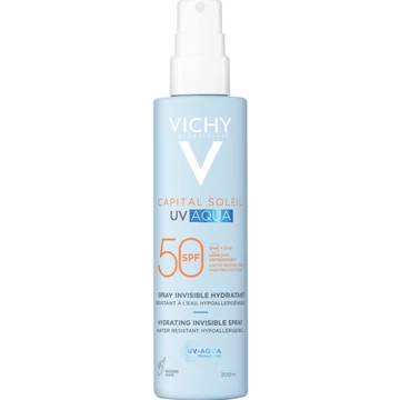 Vichy Capital Soleil UV AQUA láthatatlan és hidratáló napvédő spray SPF50+ 200ml
