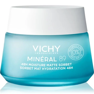Vichy Minéral 89 akár 48 órás hidratáló mattító sorbet 50ml