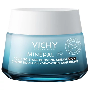 Vichy Minéral 89 100H hidratáló RICH  illatmentes arckrém 50ml