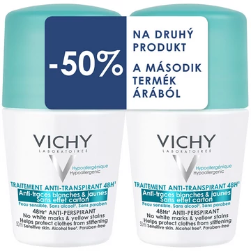 Vichy dezodor 48 órás izzadságszabályozó (50ml+50ml) DUO PACK