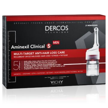  Vichy Dercos Aminexil Clinical 5 többfunkciós hajápoló program hajhullás ellen férfiaknak