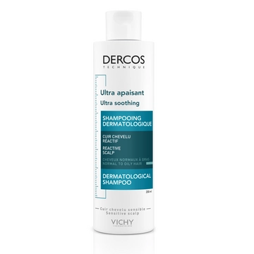 Vichy Dercos nyugtató hatású sampon érzékeny fejbőrre, normál vagy zsíros hajra
