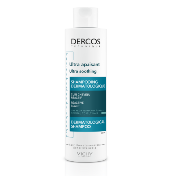 Vichy Dercos nyugtató hatású sampon érzékeny fejbőrre, normál vagy zsíros hajra