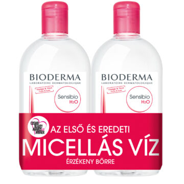 Bioderma Sensibio H2O arc- és sminklemosó 500ml+500ml duo pack