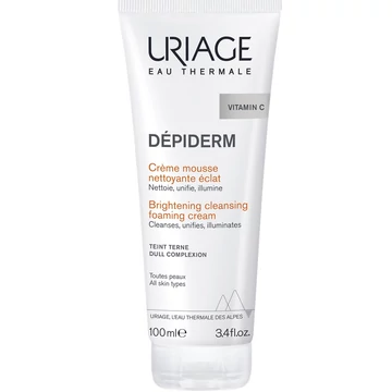 Uriage DEPIDERM Ragyogást fokozó habzó lemosó pigmentfoltos bőrre 100ml