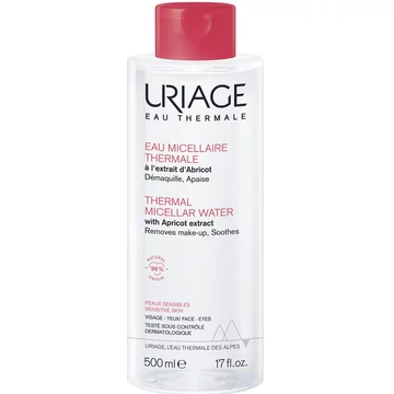 Uriage Termál micellás arc- és sminklemosó érzékeny, kipirosodó bőrre 500ml