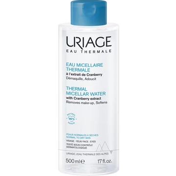 Uriage Termál micellás arc- és sminklemosó normál vagy száraz bőrre 500ml