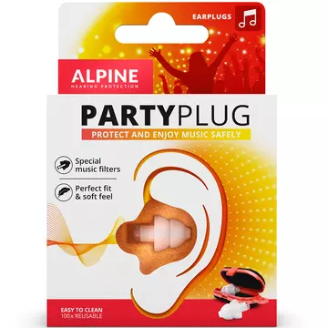 Alpine PartyPlug fesztivál, koncert buli, füldugó