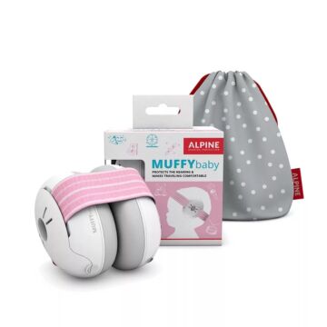Alpine Muffy Baby Hallásvédelem csecsemőknek - rózsaszín