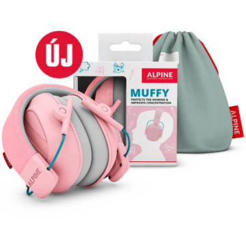 Alpine Muffy Gyermek hallásvédő fültok - rózsaszín