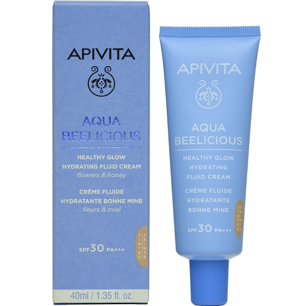 APIVITA AQUA BEELICIOUS hidratáló arckrém színezett SPF30 40ml