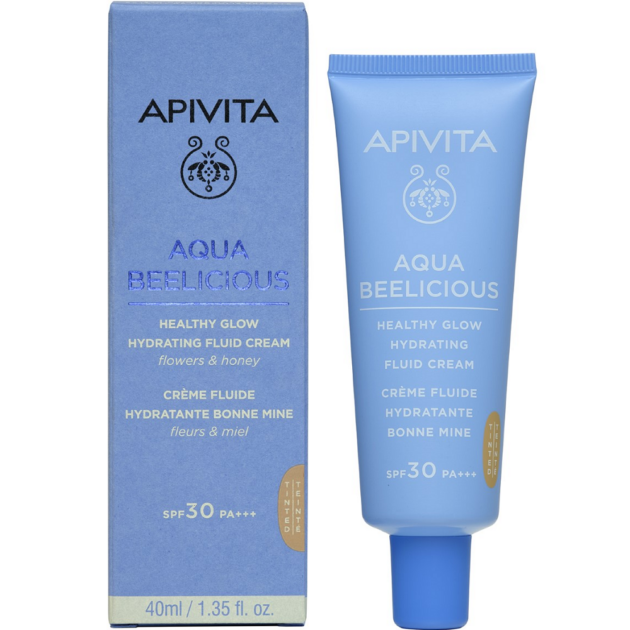 APIVITA AQUA BEELICIOUS hidratáló arckrém színezett SPF30 40ml