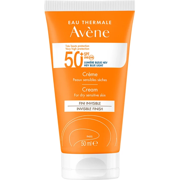 AVÉNE SUNCARE Napvédő Arckrém Száraz, Érzékeny Bőrre SPF50+ 50ML 