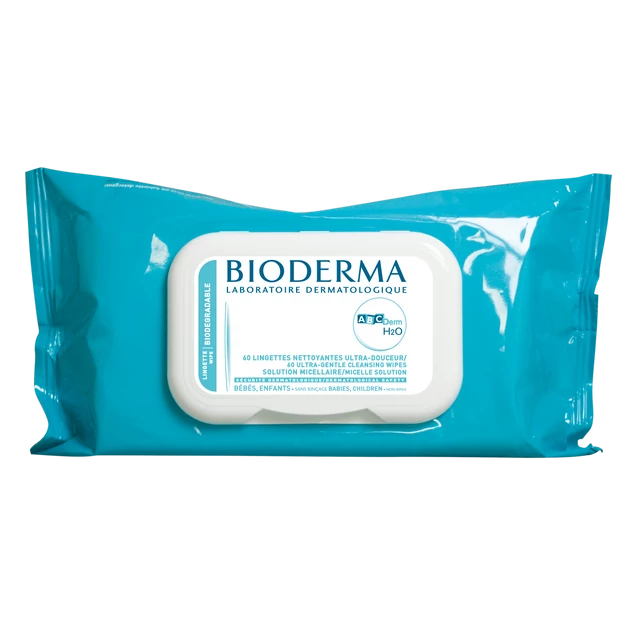 Bioderma ABC Derm Popsitörlő kendő 60db