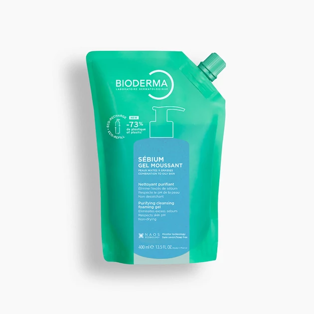 Bioderma Sébium Moussant habzó gél utántöltő 400ml