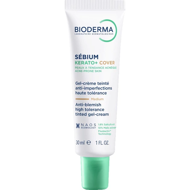 Bioderma Sébium Kerato+ Cover színezett krém 30ml