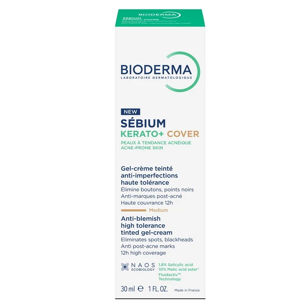 Bioderma Sébium Kerato+ Cover színezett krém 30ml