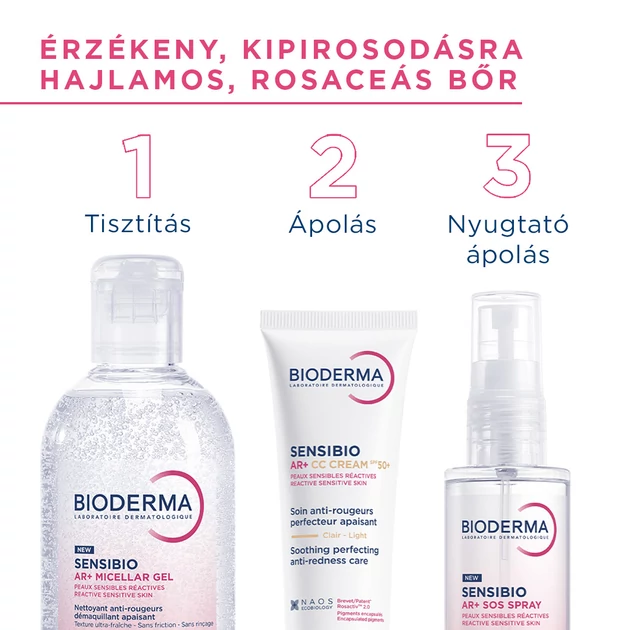 Bioderma Sensibio AR+ CC krém SPF50+ 40ml