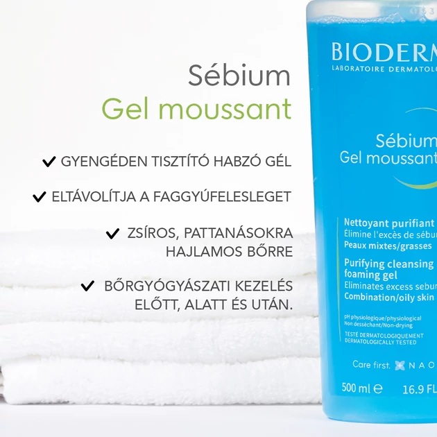 Bioderma Sébium Moussant habzó gél 500ml