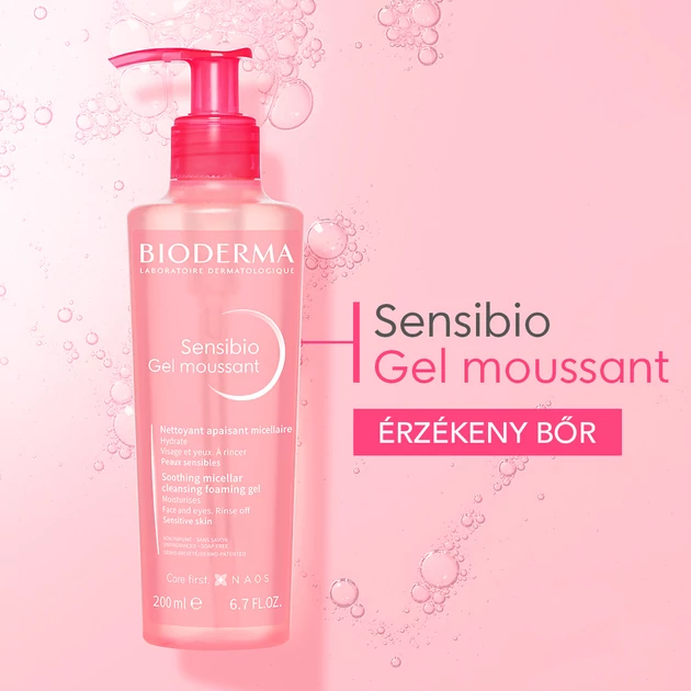 Bioderma Sensibio Gél moussant habzó gél 200ml