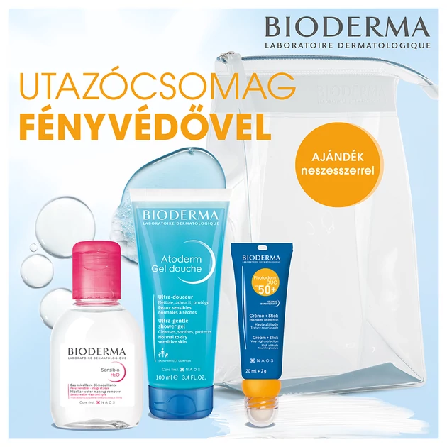 Bioderma Utazó csomag fényvédővel