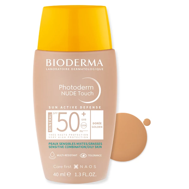 Bioderma Photoderm NUDE Touch MINERAL SPF50+ golden (arany) 40ml