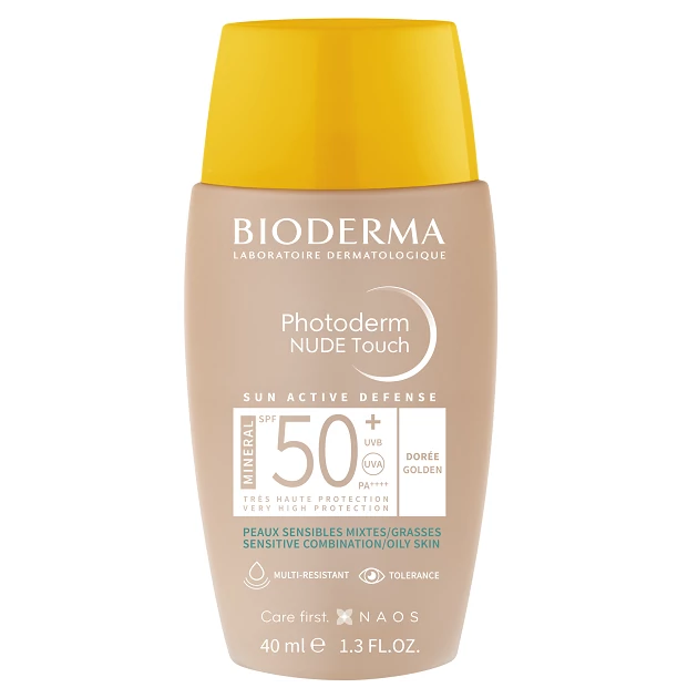 Bioderma Photoderm NUDE Touch MINERAL SPF50+ golden (arany) 40ml
